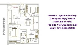 Bandi’s Capital Gateway Gollapudi Vijayawada 2bhk Floor Pln