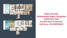 Sobha Clovelly Padmanabha Nagar, Banashankari, Bangalore - 4 BHK Floor Plan