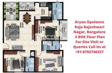 Aryan Opulence Raja Rajeshwari Nagar, Bangalore 3 BHK Floor Plan